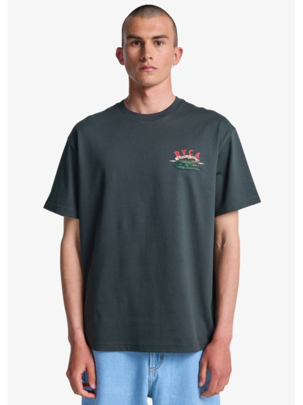 Welcome To RVCA Camiseta de manga corta Marrón Hombre