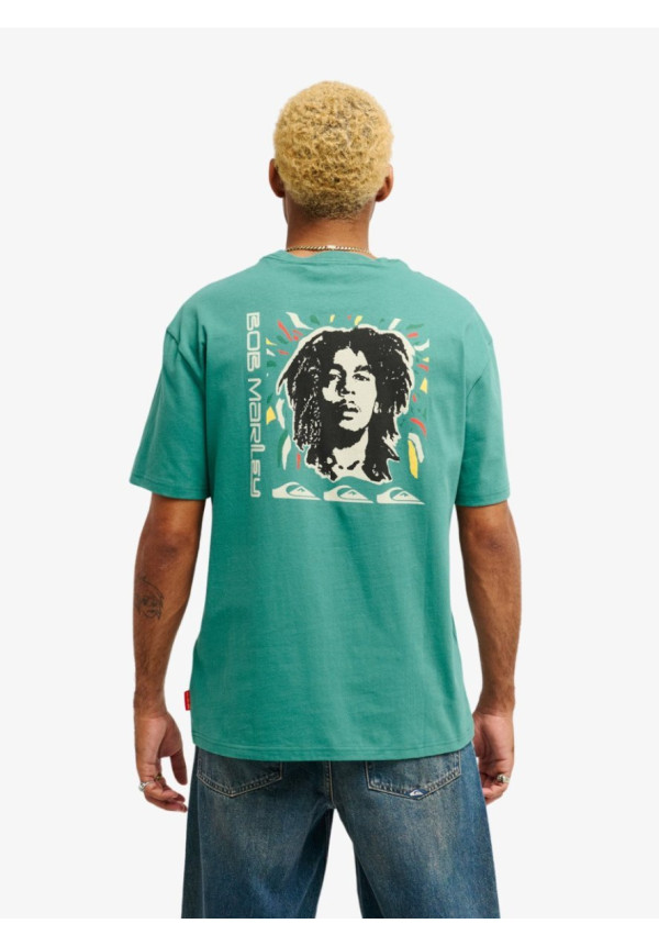 Bob Marley Warhead Camiseta de manga corta Verde Hombre
