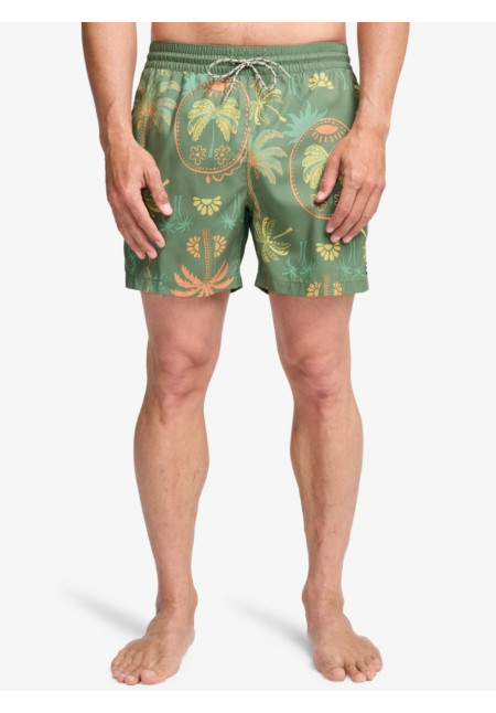 Vacay Layback Short de Natación Verde Hombre