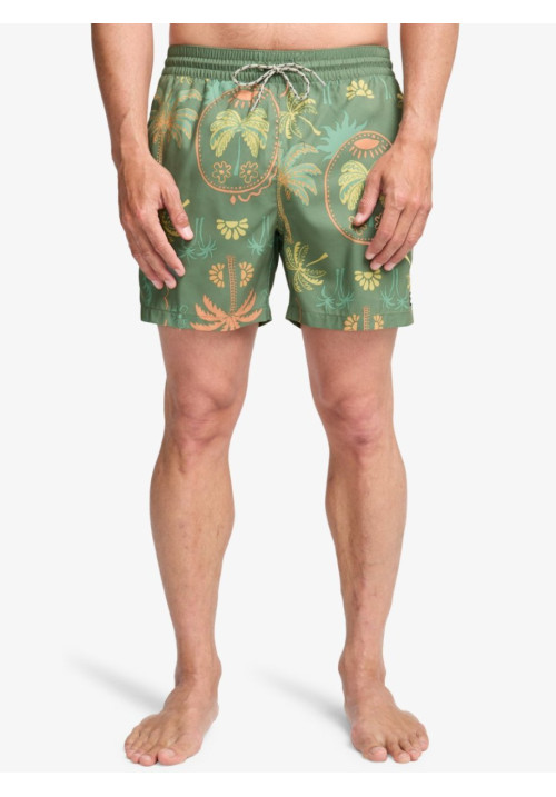 Vacay Layback Short de Natación Verde Hombre