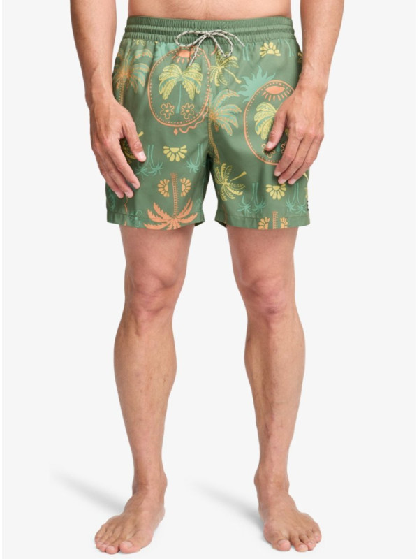 Vacay Layback Short de Natación Verde Hombre