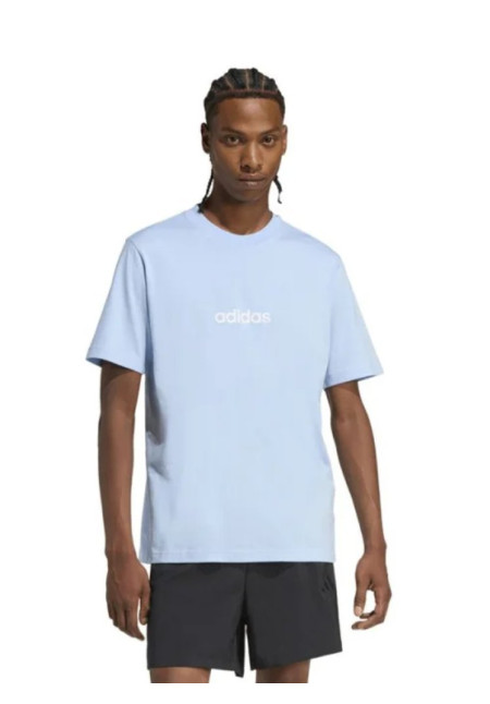 Camiseta adidas Linear Sj Hombre Azul/Blanco