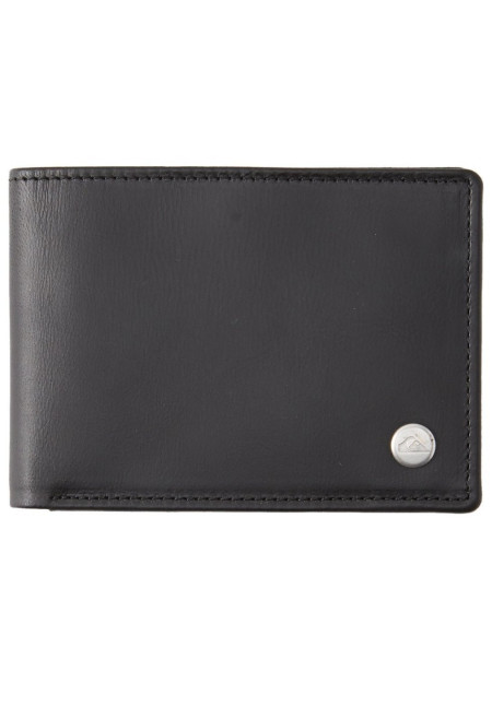Mac Cartera de cuero de triple hoja Negro Hombre