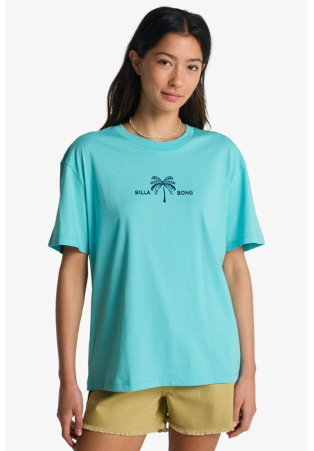 Rip Currents Camiseta de manga corta Azul Mujer