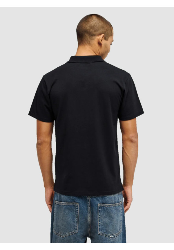 Stretch Polo Shirt in Black