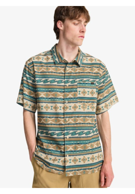 Surftrek Perf Camisa de Manga Corta Beige Hombre