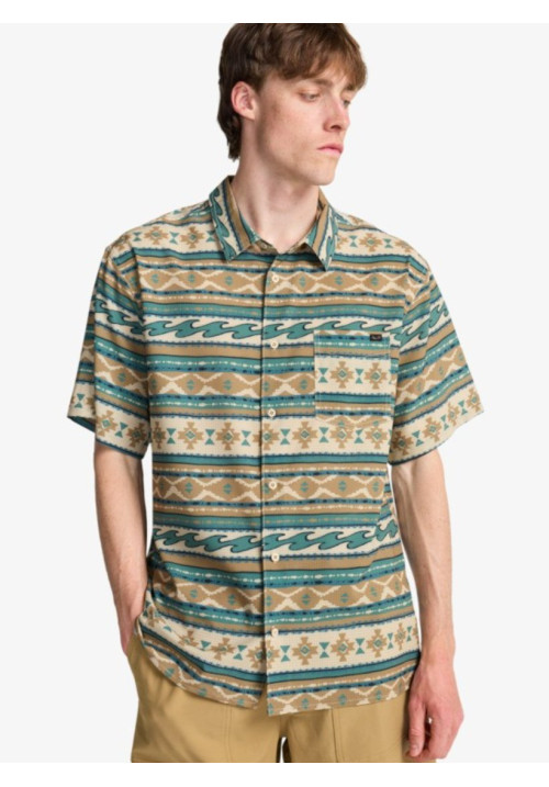 Surftrek Perf Camisa de Manga Corta Beige Hombre