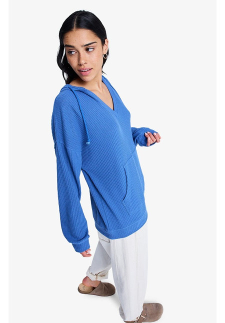 Ocean Drive - Sudadera oversize con capucha para mujer