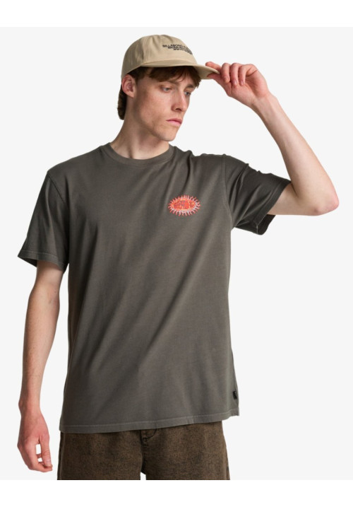 Burn Out Camiseta de manga corta Gris Hombre