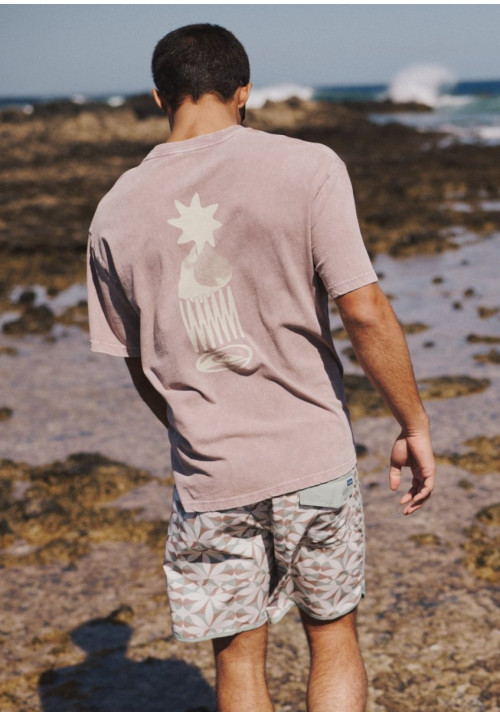 Balance Camiseta de manga corta Marrón Hombre