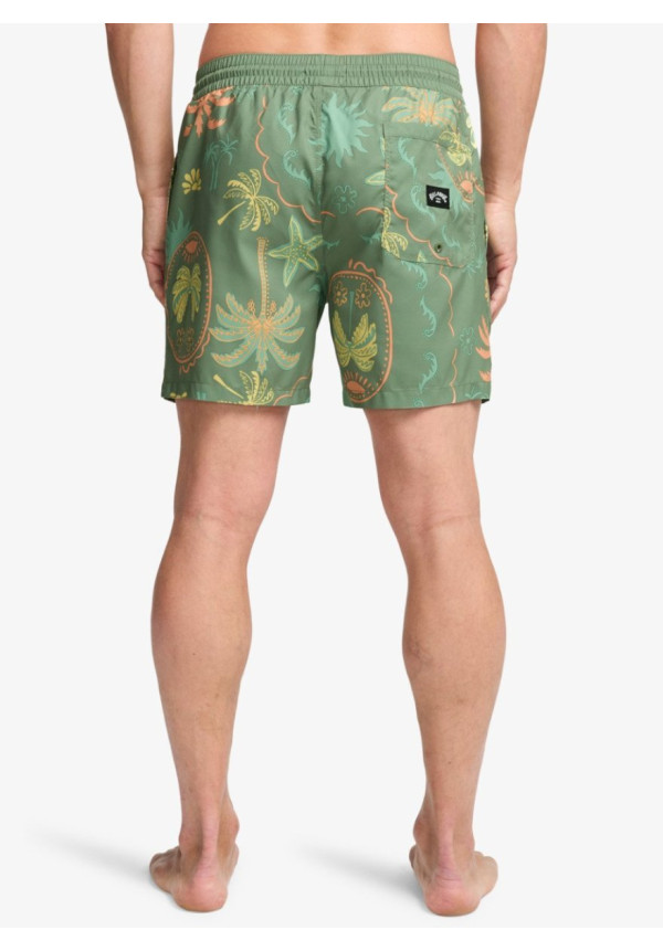 Vacay Layback Short de Natación Verde Hombre