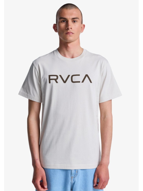 Big RVCA Camiseta de manga corta Beige hombre