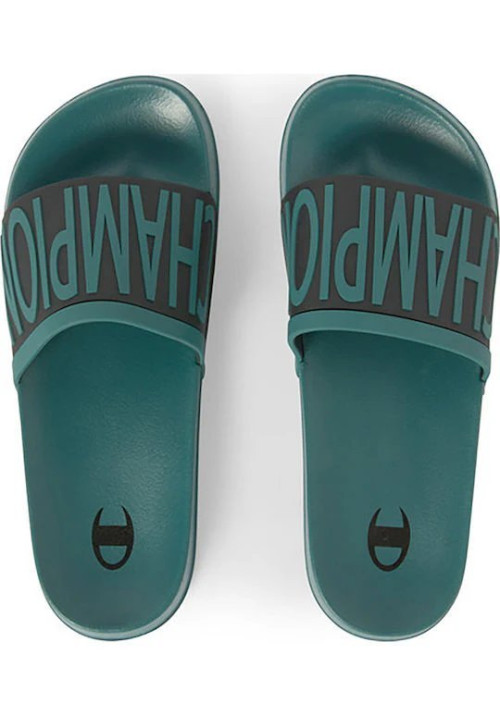 Chanclas Hombre Champion Verdes – Sandalias Slide Logo S22530