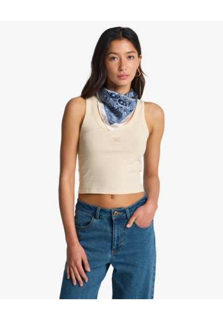 Rerun Camiseta sin mangas Blanco Mujer