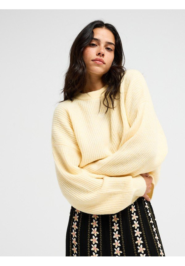 Loomed Horizon Jersey cerrado Amarillo Mujer