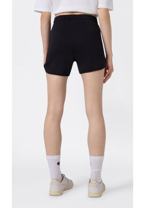 Pantalones Cortos de Algodón Acanalado para Mujer Icons Negro