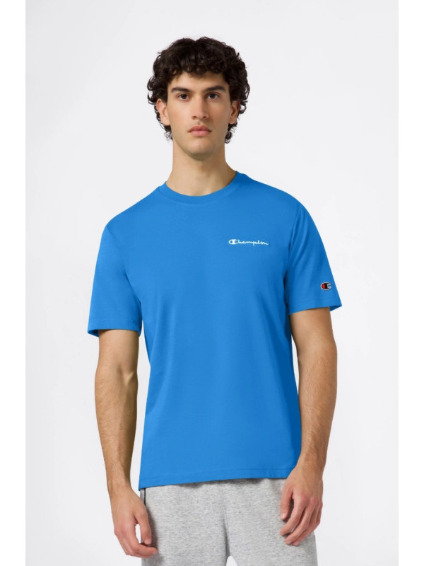 CAMISETA HOMBRE CON PEQUEÑO LOGO BORDADO ICONS AZUL CIELO BRILLANTE