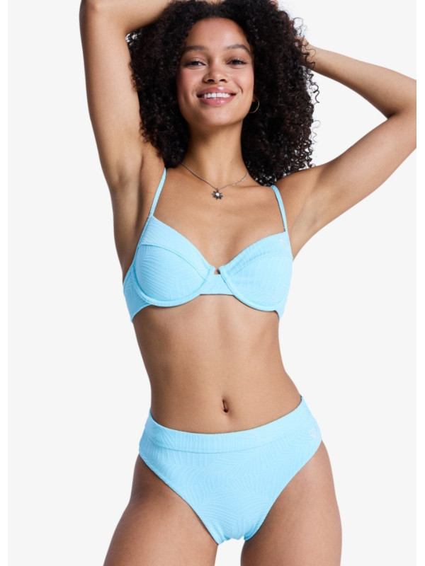 Roxy Palm Dreams - Braguitas de bikini de talle alto para mujer