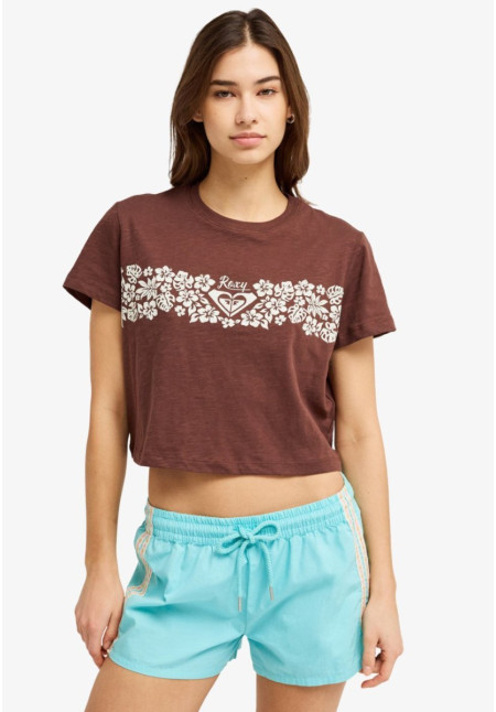 Endless Weekends Camiseta de manga corta Marrón Mujer Endless Weekends Camiseta de manga corta Marrón Mujer