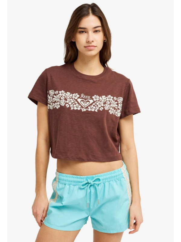 Endless Weekends Camiseta de manga corta Marrón Mujer