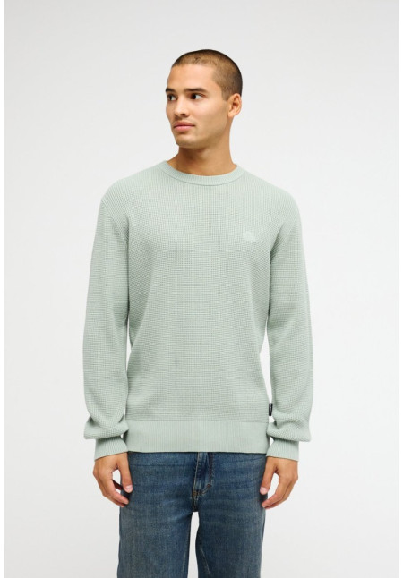 Waffle Jersey Cerrado Verde Hombre