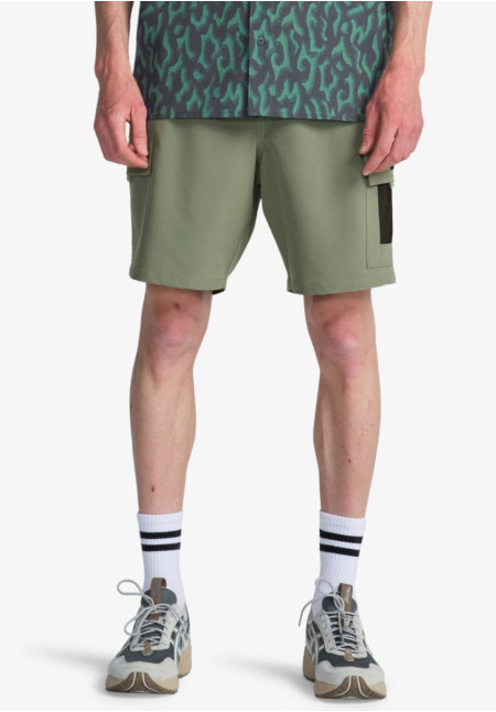 Surftrek Elastic Cargo Short de cintura elástica Verde Hombre