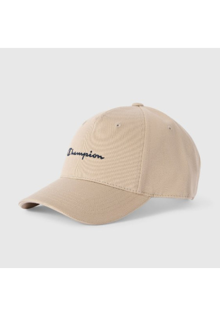 Gorra de Béisbol con Logo Bordado Beige