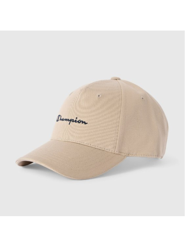 Gorra de Béisbol con Logo Bordado Beige