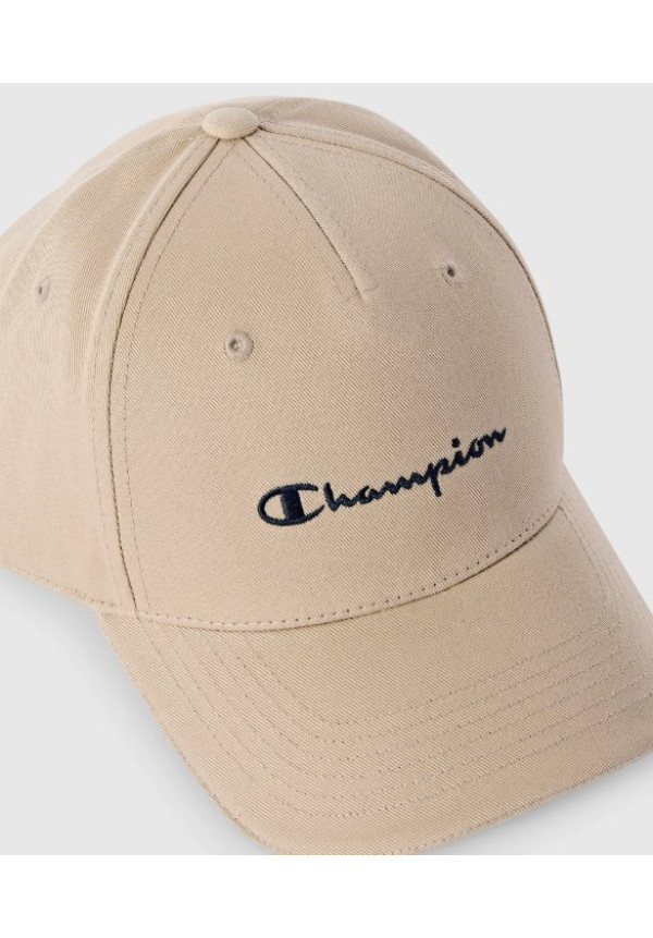 Gorra de Béisbol con Logo Bordado Beige