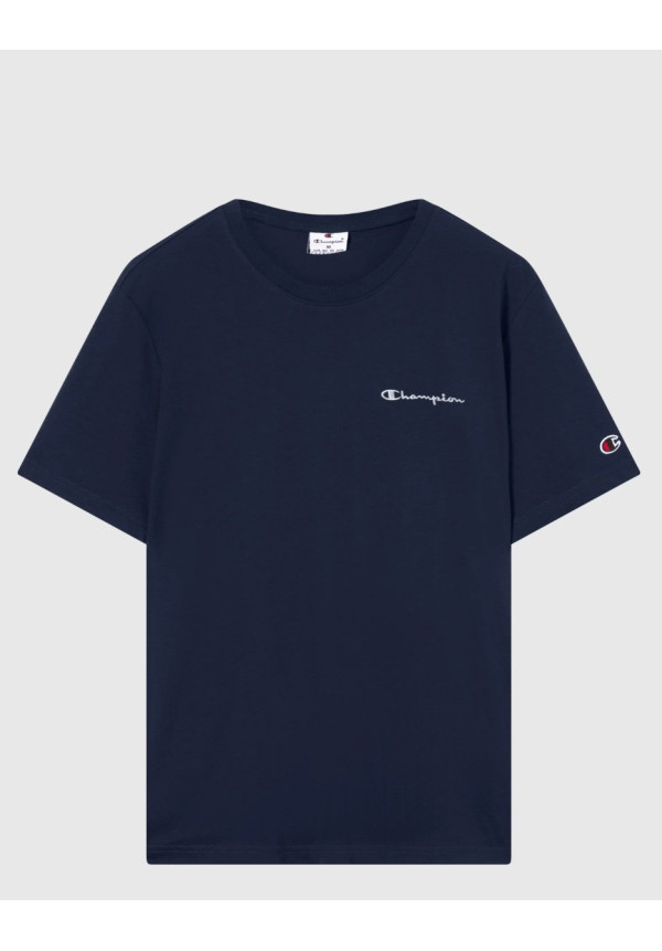 CAMISETA HOMBRE CON PEQUEÑO LOGO BORDADO ICONS AZUL OSCURO