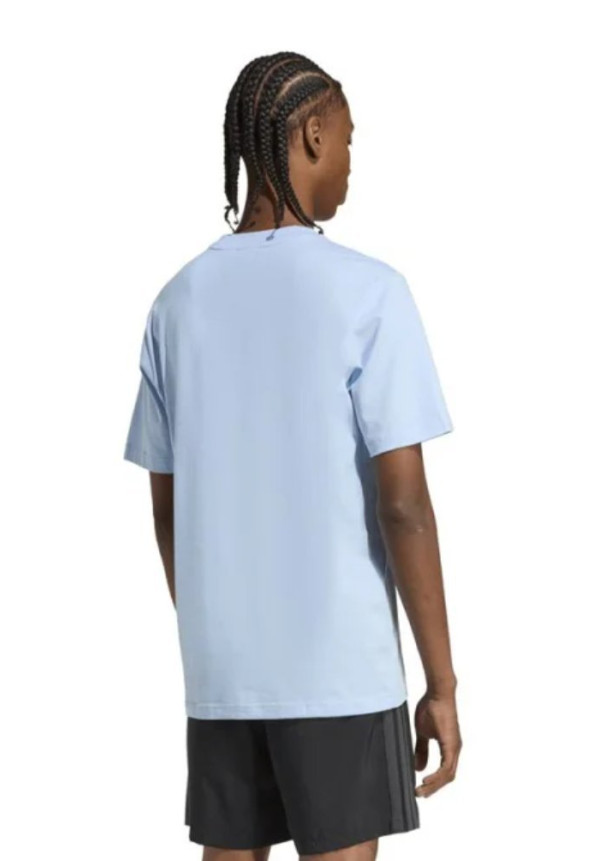 Camiseta adidas Linear Sj Hombre Azul/Blanco