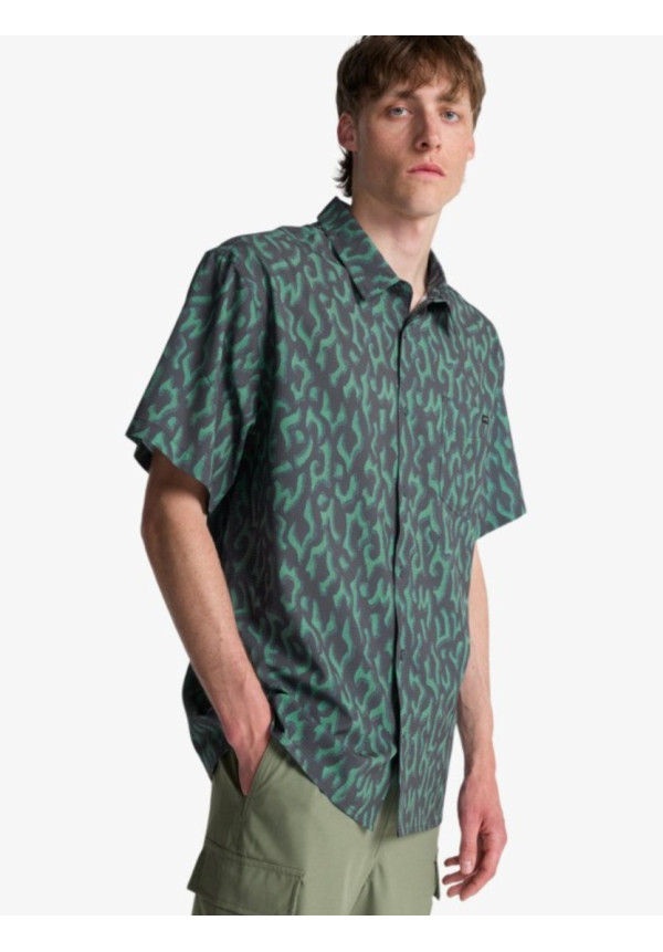 Surftrek Perf Camisa de Manga Corta Marrón Hombre