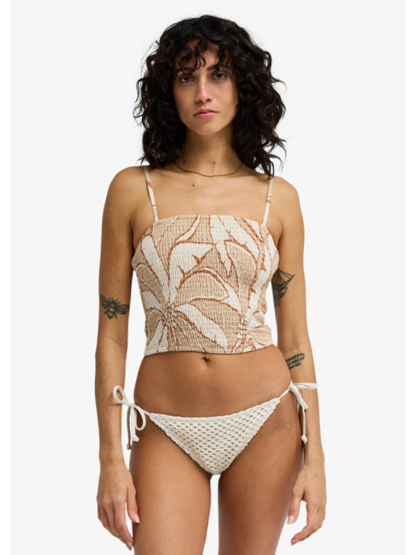 Tropic Breeze - Top fruncido con tirantes para mujer