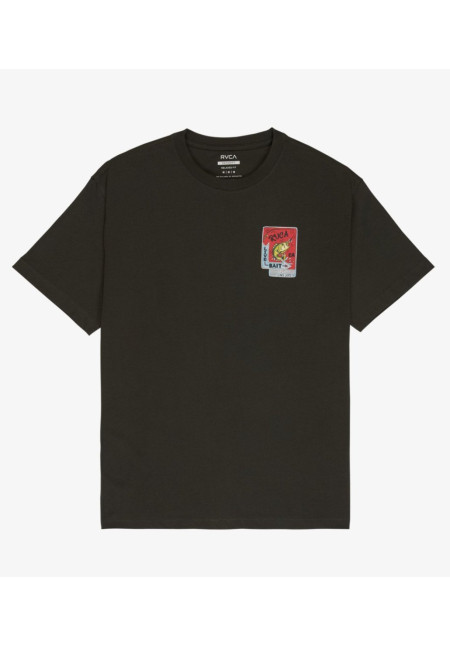 Live Bait Camiseta de manga corta Marrón Hombre