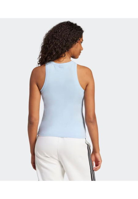 Camiseta de mujer sin mangas Essentials Linear Slim Cotton Adidas