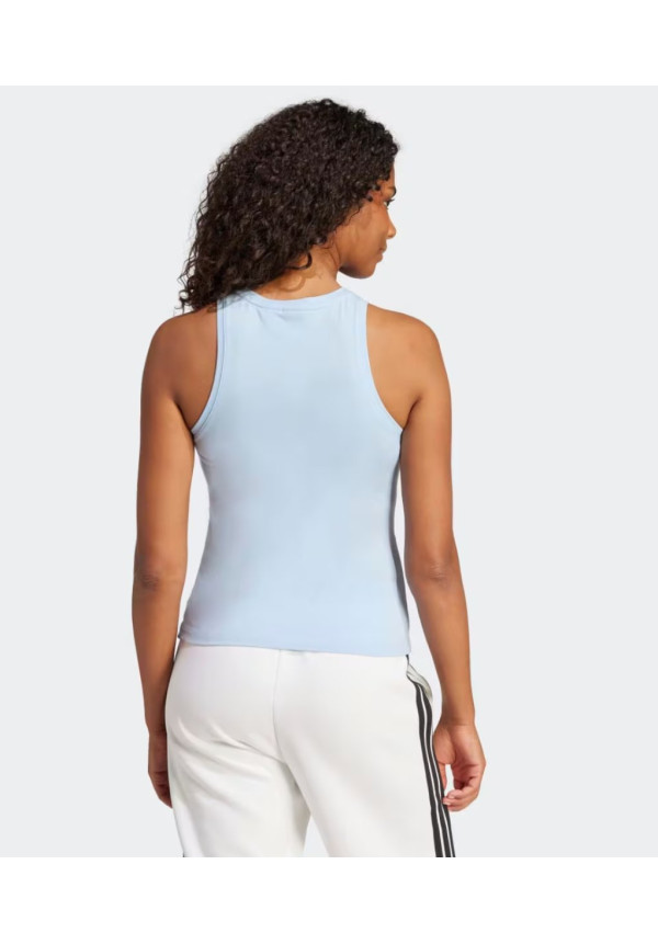 Camiseta de mujer sin mangas Essentials Linear Slim Cotton Adidas