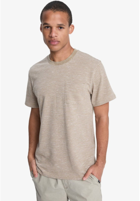 Lopaz Striped Pocket - Camiseta de manga corta para hombre