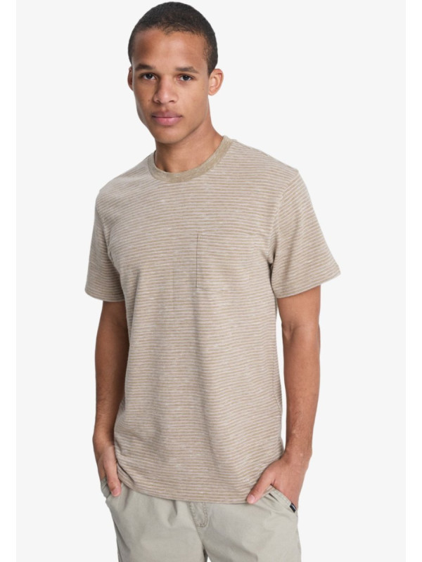 Lopaz Striped Pocket - Camiseta de manga corta para hombre