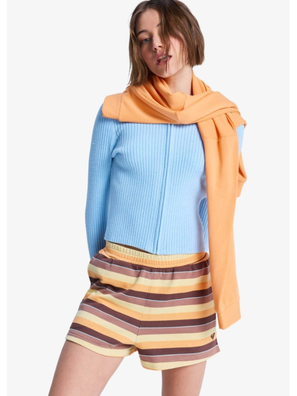 Perfect Stripe - Short de felpa con abertura lateral para Mujer