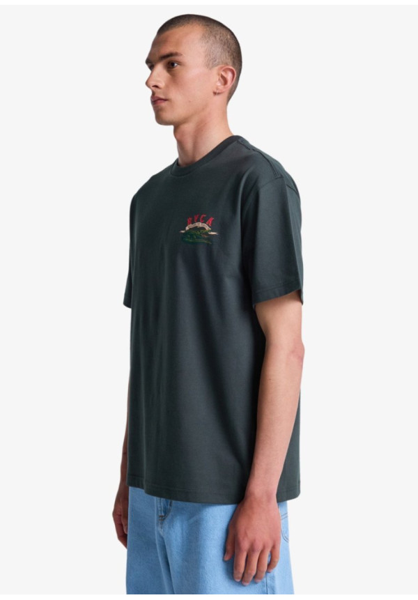 Welcome To RVCA Camiseta de manga corta Marrón Hombre