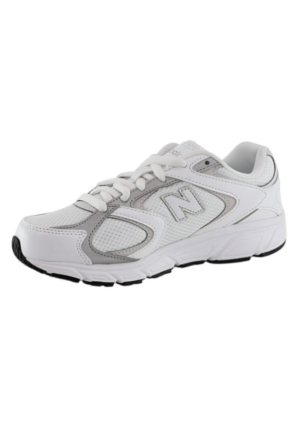 Zapatillas New Balance 408 Blanco-Plata cordón