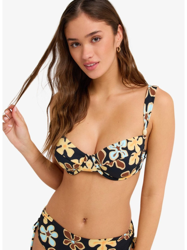 Nostalgic Feel - Top de bikini con aros para mujer