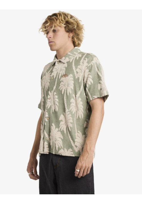 Palm Fall Camiseta de manga corta Azul Hombre