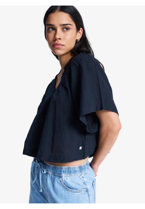 Paradise Lagoon - Blusa de manga corta para mujer