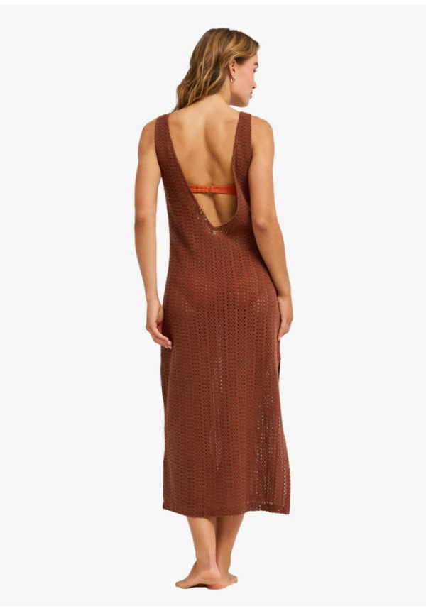 Playa Mood - Vestido playero de ganchillo para mujer