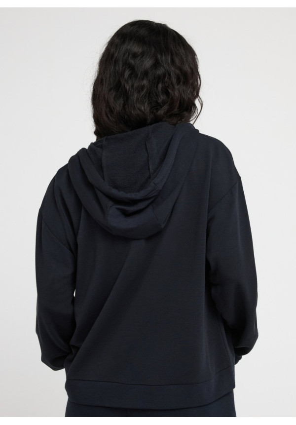 Surfing By Daylight Sudadera con Capucha y Cremallera Negro Mujer