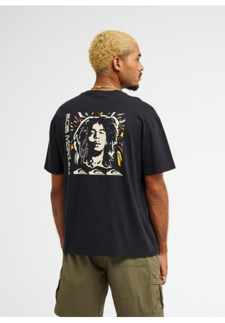 Bob Marley Warhead Camiseta de manga corta Negro Hombre