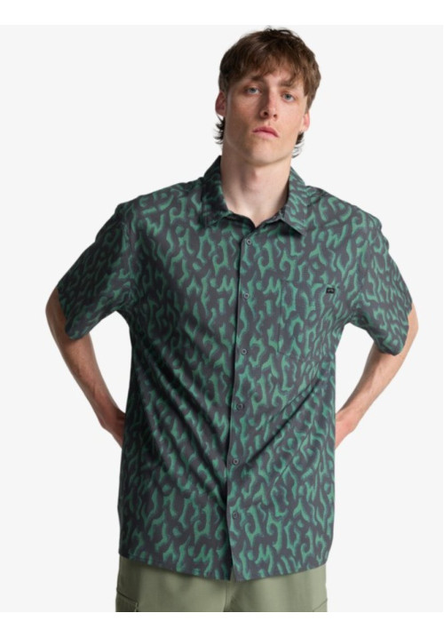 Surftrek Perf Camisa de Manga Corta Marrón Hombre