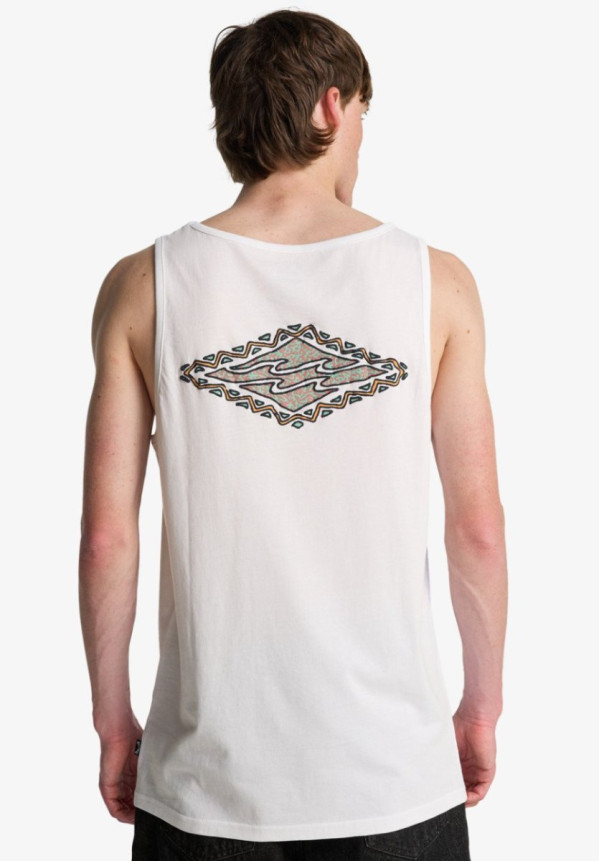 Crayon Wave Camiseta sin mangas Blanco Hombre