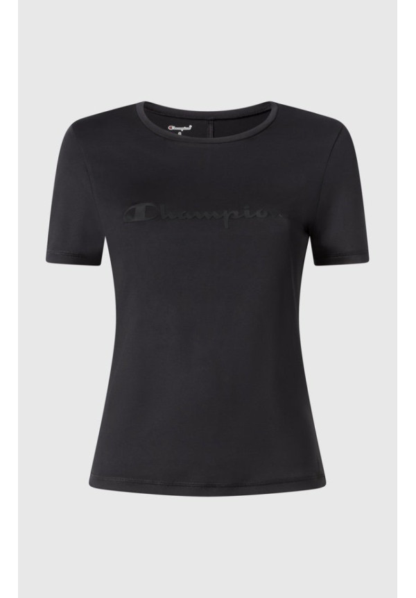 CAMISETA DEPORTIVA STRETCH PARA MUJER NEGRO